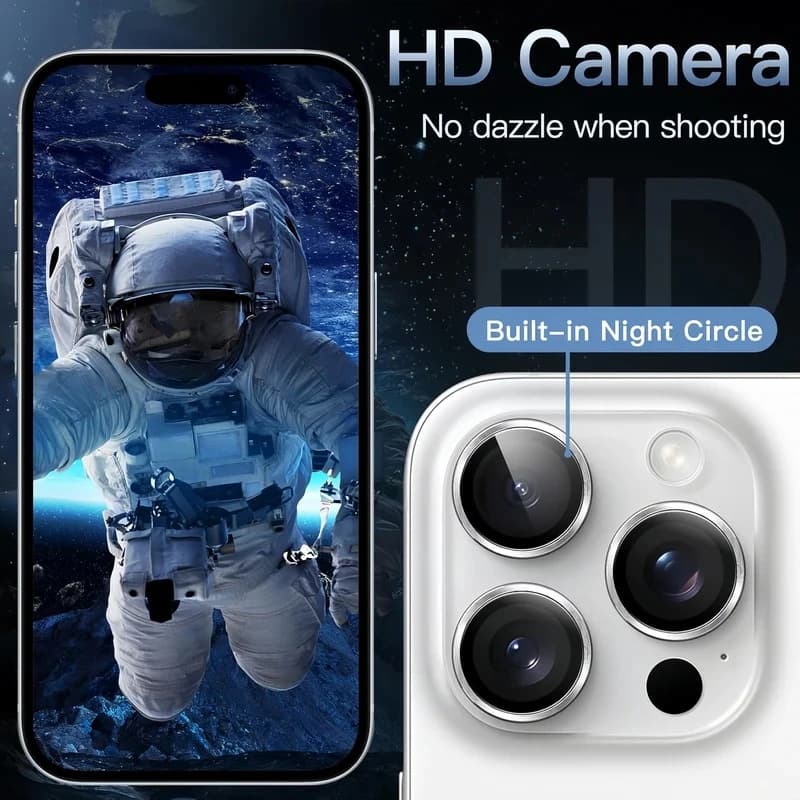 گلس لنز دوربین گرین مناسب iPhone 13 Pro Max رنگ Black (مشکی) — تصویر ۸