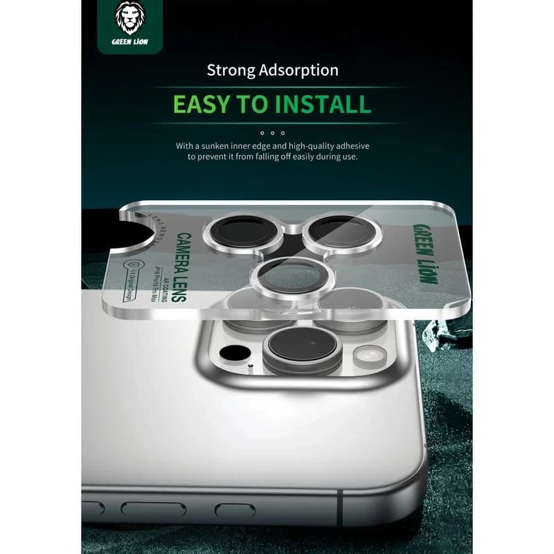 گلس لنز دوربین گرین مناسب iPhone 13 Pro Max رنگ Black (مشکی) — تصویر ۵