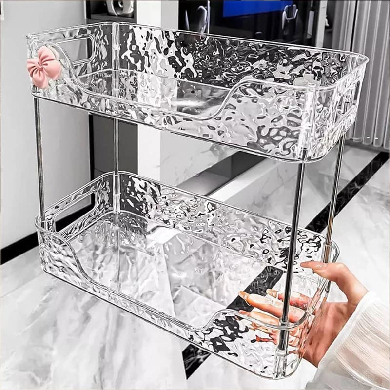 استند لوازم آرایشی مدل دو طبقه کد Lux
