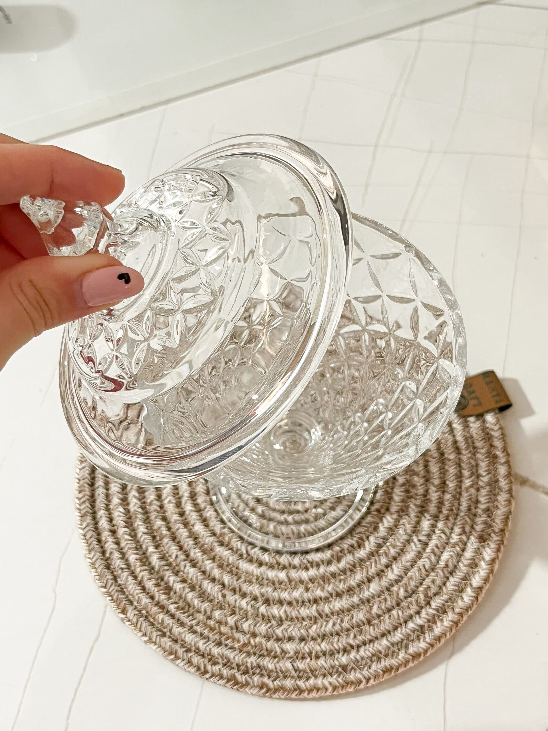 قندان و شکلات خوری مدل الماس deliglass — تصویر ۴