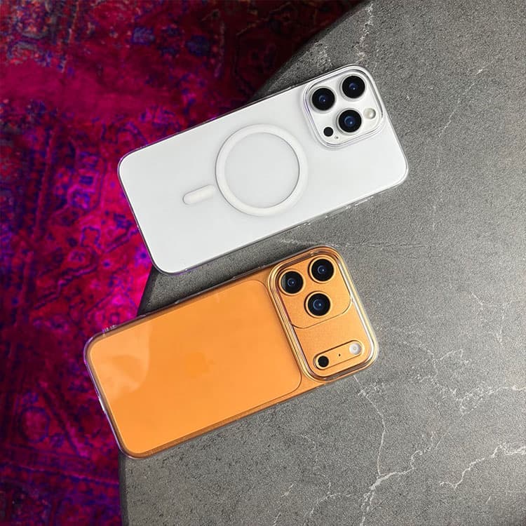 قاب شفاف کریستالی مدل iphone 13 promax سفید — تصویر ۷