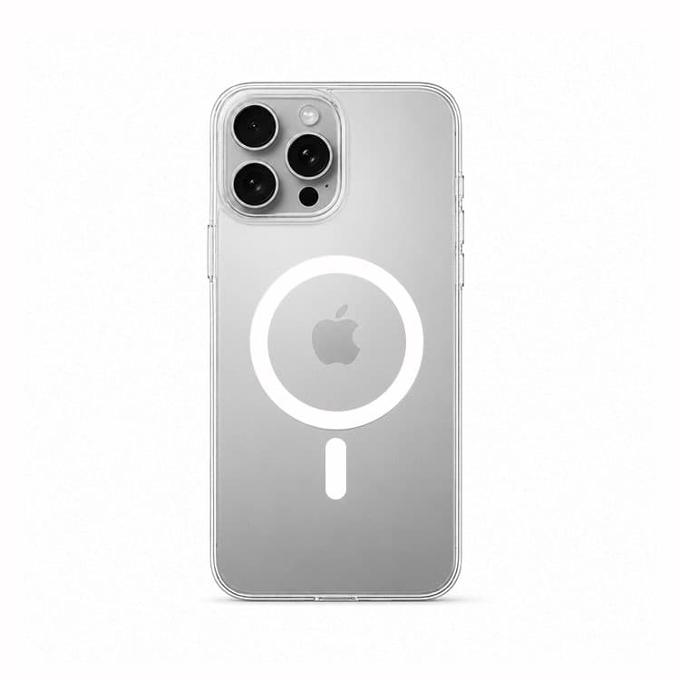قاب شفاف کریستالی مدل iphone 13 promax سفید