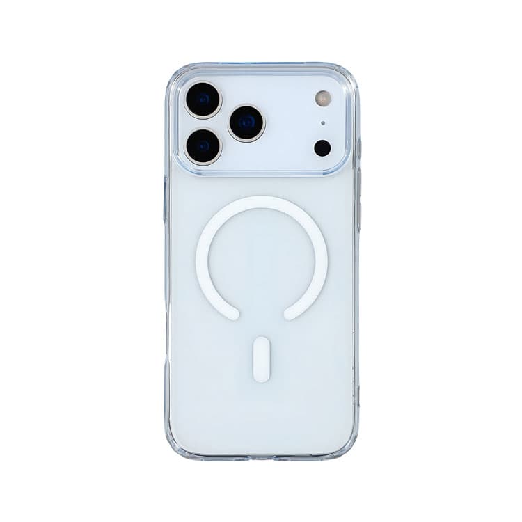 قاب کریستالی شفاف مدل iphone 17 promax مگ سیف سفید