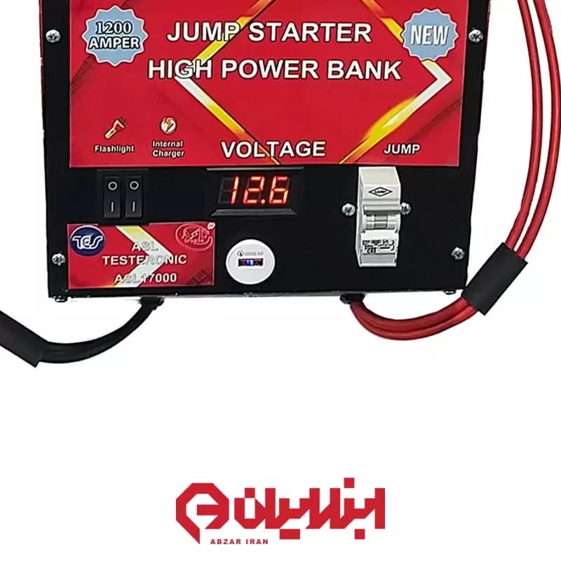 جامپ استارتر – شارژر قوی خودرو مدل TES-17000 — تصویر ۴