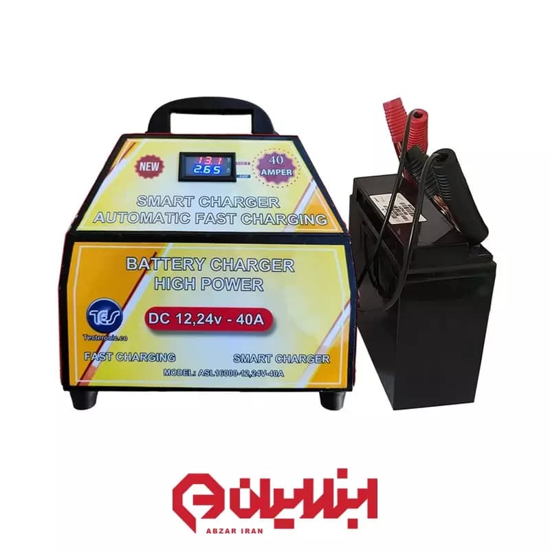 شارژر اتوماتیک باتری خودرو مدل TES-16000-40A-12/24v — تصویر ۳