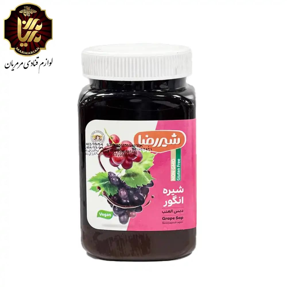 شیره انگور شیررضا بسته 900 گرمی