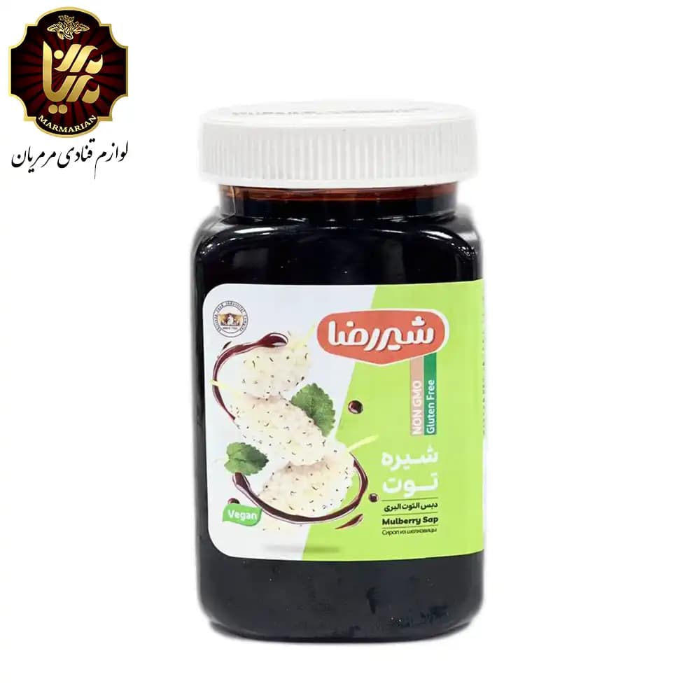 شیره توت شیررضا بسته 900 گرمی
