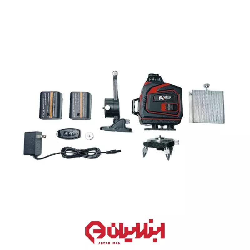 تراز لیزری شارژی لیتیومی قرمز 16L4D نورس مدل NR-NT3R — تصویر ۳