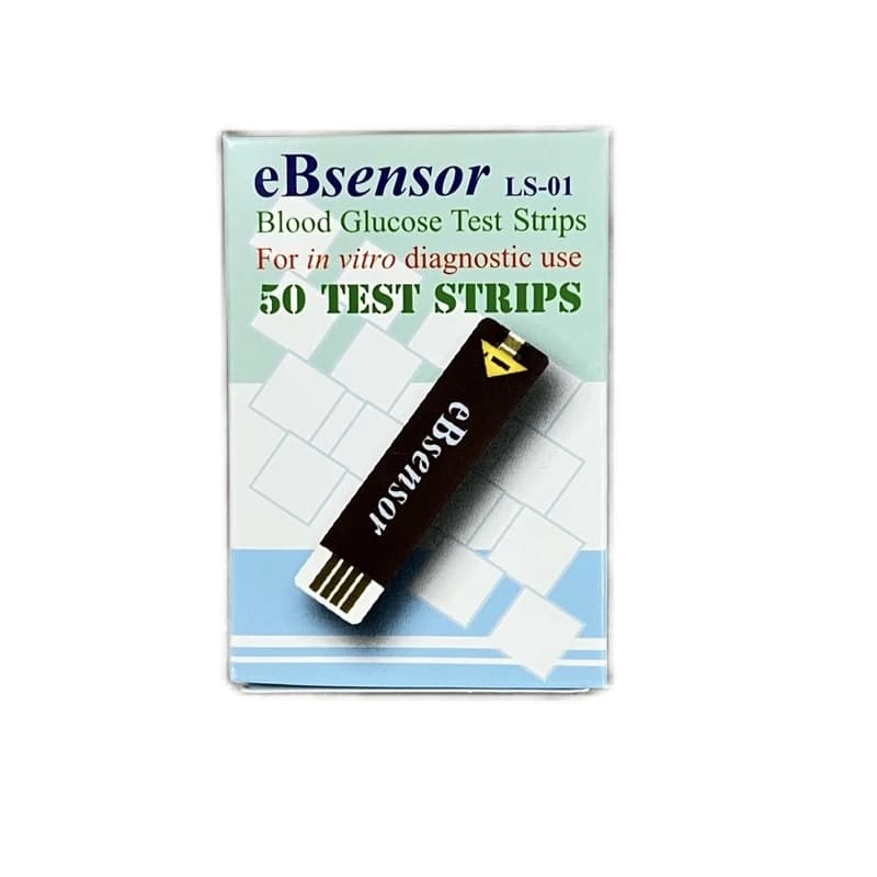 نوار تست قندخون ای بی سنسور بسته (50عددی) مدل eBsensor