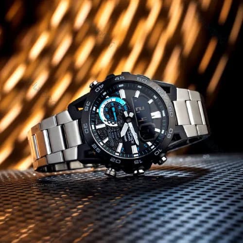 ساعت مردانه کاسیو (Casio) اصل|مدل ECB-40DB-1ADF — تصویر ۵