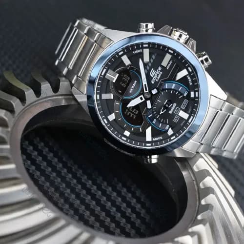 ساعت مردانه کاسیو (Casio) اصل|مدل ECB-30DB-1ADF — تصویر ۵