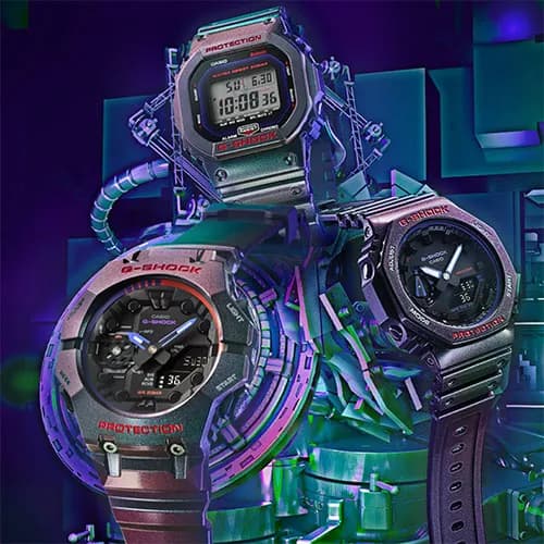 ساعت مردانه کاسیو (Casio) اصل|مدل DW-B5600AH-6DR — تصویر ۵