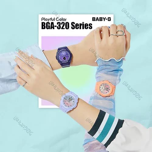 ساعت زنانه کاسیو (Casio) اصل|مدل BGA-320-2A1DR — تصویر ۳