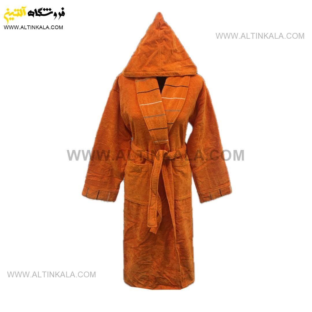 حوله پالتویی برق لامع طرح آلفا نارنجی سایز 125