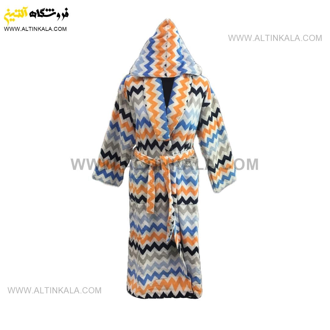 حوله پالتویی برق لامع طرح شاپرک نارنجی سایز 125
