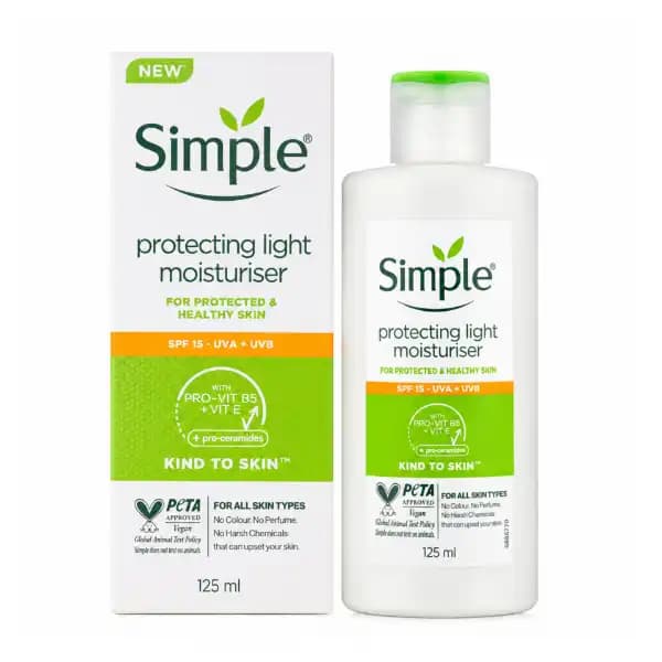 مرطوب کننده سیمپل Protecting Light Moisturiser SPF15 حجم 125 میلی‌لیتر