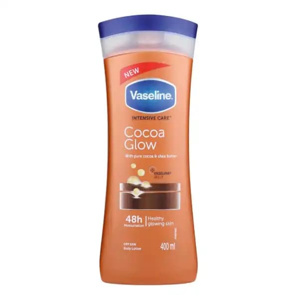 لوسیون بدن وازلین مدل Intensive Care Cocoa Glow حجم 400 میل