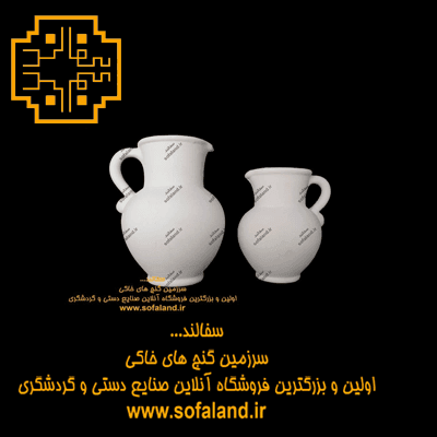 گلدان طرح پارچ تخت آویز سفالند