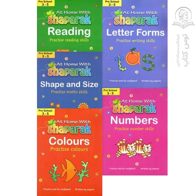 کتاب شاپرک انگلیسی پنج جلدی 3 تا 5 سال شباهنگ