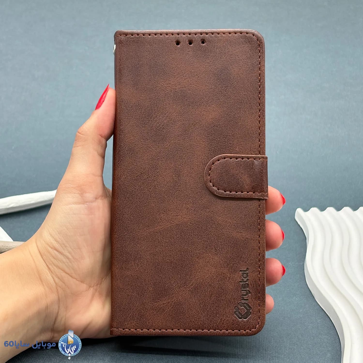 قاب موبایل Xiaomi Redmi note 14 pro plus مدل کیف جا کارتی چرمی