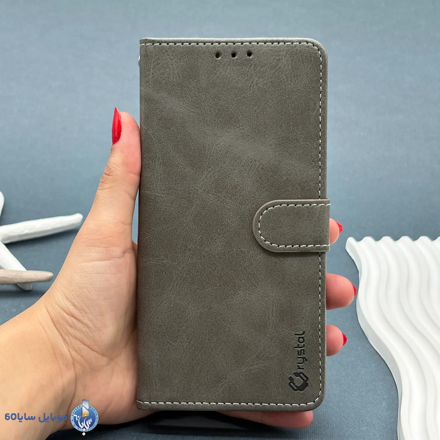 قاب موبایل Xiaomi Redmi note 14 pro plus مدل کیف جا کارتی چرمی — تصویر ۵