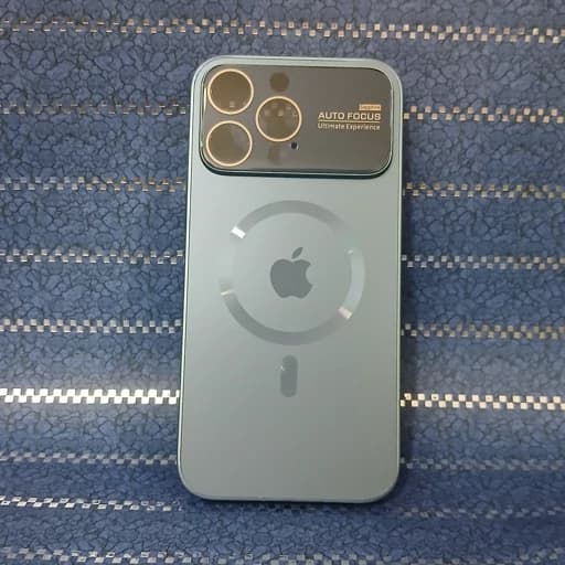 گارد محافظ گوشی آیفون 13 پرو مکس مدل لنز مگ سیف قاب و کاور رنگ نیلی Iphone 13pro max