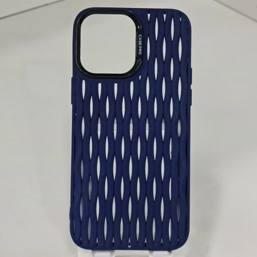 گارد آیفون 14 پرو مکس طرح حصیری شیک iphon14 pro max رنگ مشکی — تصویر ۲