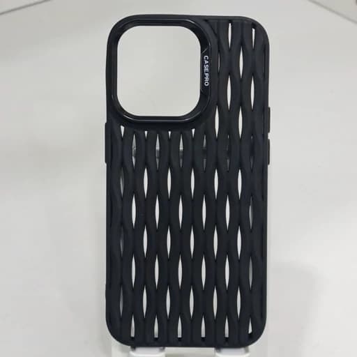 گارد آیفون 15 پرو طرح حصیری شیک iphon15 pro رنگ مشکی
