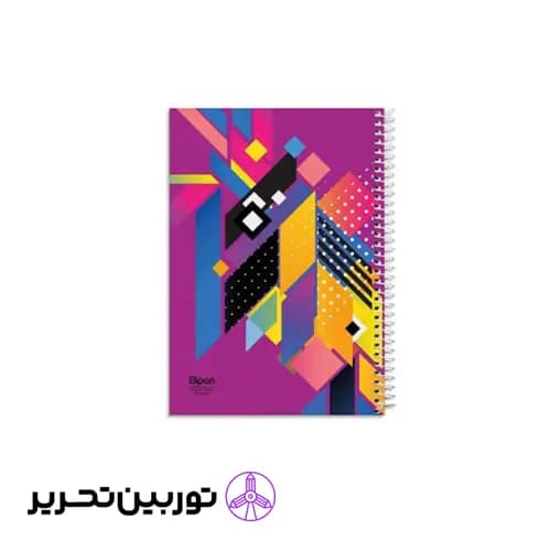 دفتر 100 برگ وزیری سیمی کلاسیک الیپون- طرح3
