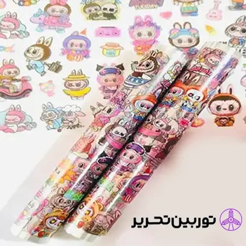 استیکر تک رول نواری 54 سانتی متر- طرح لبوبو