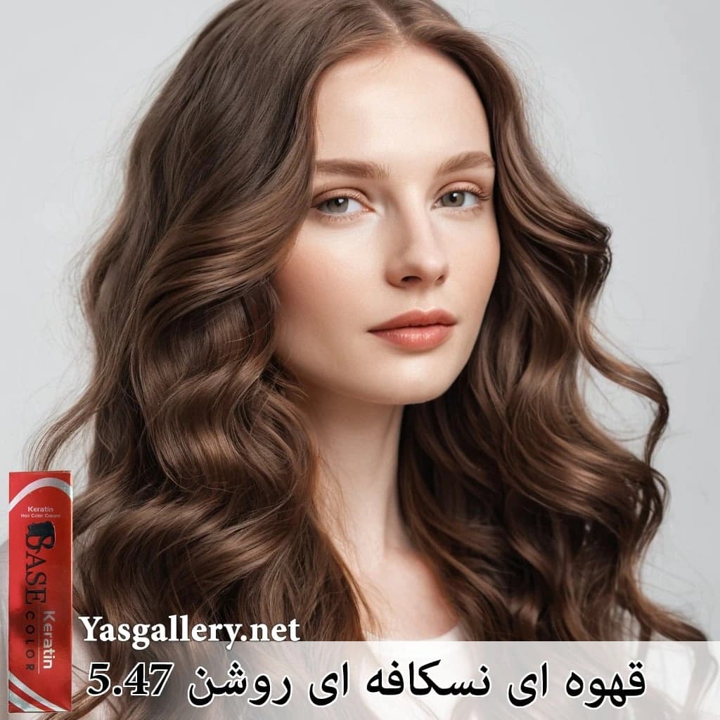 رنگ موی بیس کالر نسکافه ای — تصویر ۲