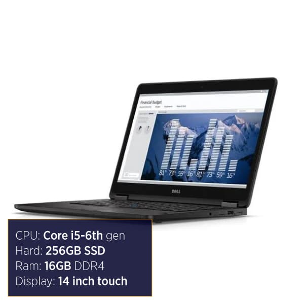 لپ تاپ دل مدل latitude e7470 touch