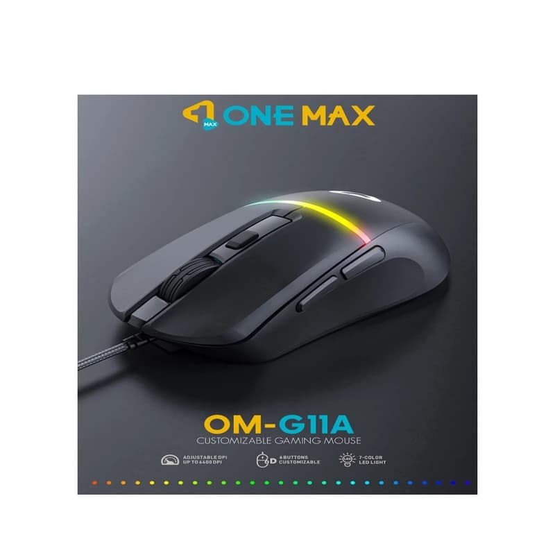 ماوس وان مکس مدل OM-G11A | موس سیمدار One Max OM-G11A USB