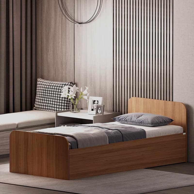 تخت خواب ملامینه یک نفره مدل FH931 سایز 90×200 سانتی متر — تصویر ۲