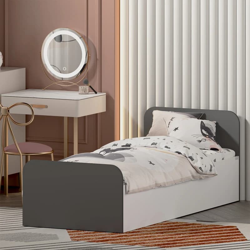 تخت خواب ملامینه یک نفره مدل FH930 سایز 80×180 سانتی متر