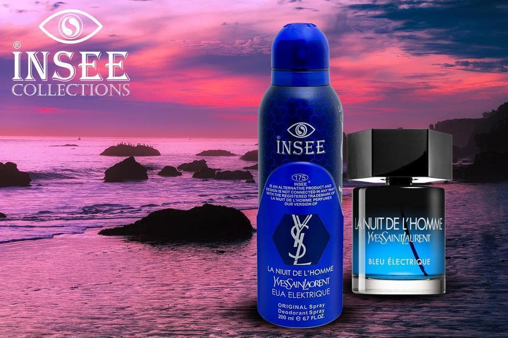 اسپری بدن مردانه اینسی لا نویت د لهوم بلو الکتریک | Insee La Nuit de L’Homme Bleu Électrique | حجم 260 میل