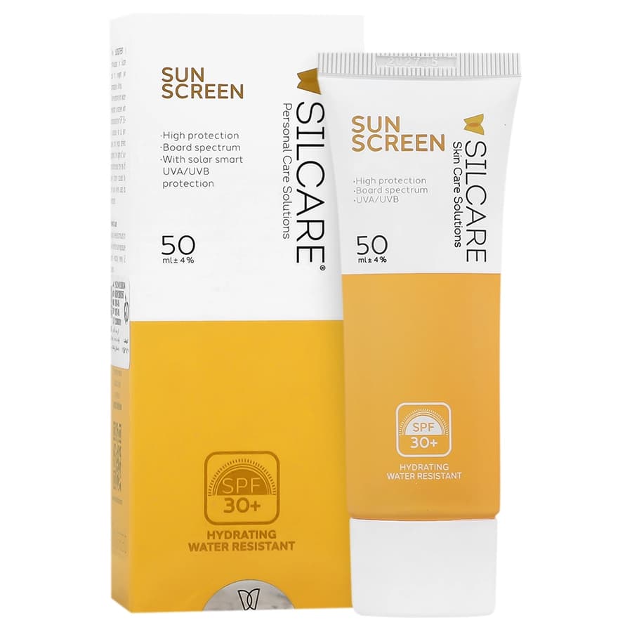 کرم ضد آفتاب سیلکر SPF 30 مناسب انواع پوست 50 میلی لیتر