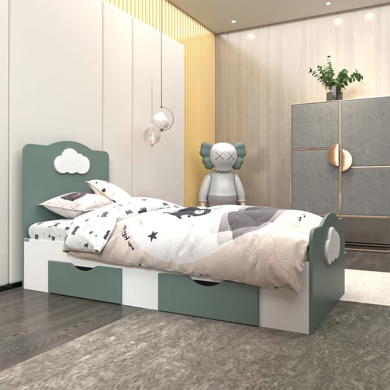 تخت خواب یک نفره مدل FH760 سایز 80×180 سانتی متر
