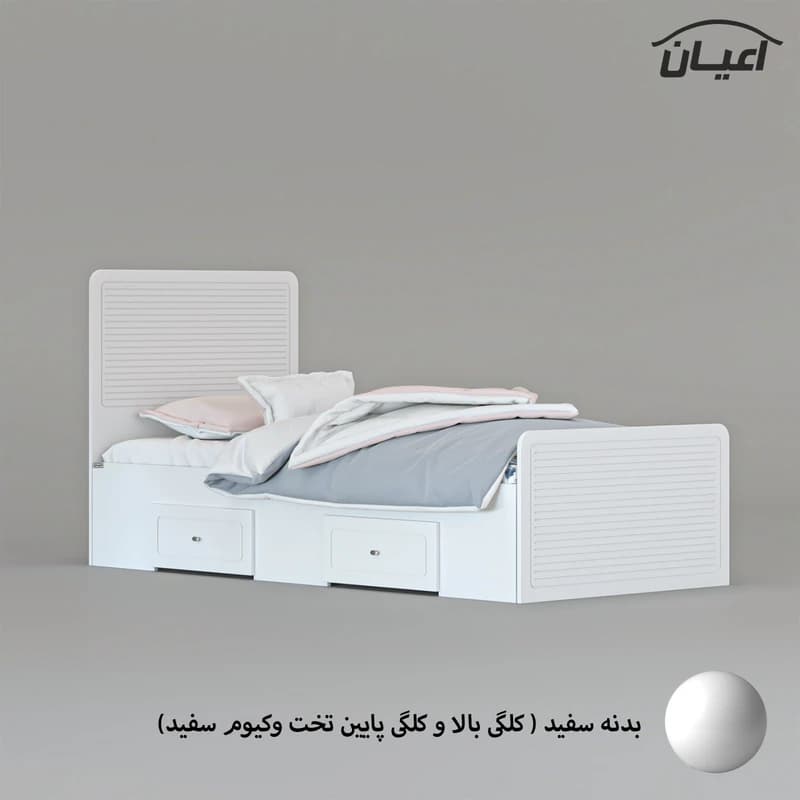 تخت خواب یکنفره مدل FH810 سایز 200×90 سانتی متر — تصویر ۸