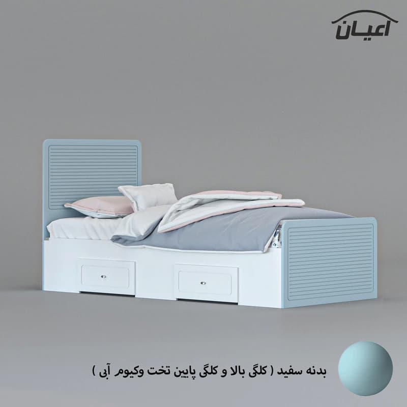 تخت خواب یکنفره مدل FH810 سایز 200×90 سانتی متر — تصویر ۹