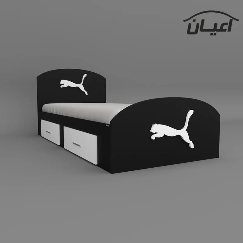تخت خواب یک نفره مدل FH460 طرح اسپرت سایز 90×200 سانتی متر — تصویر ۹