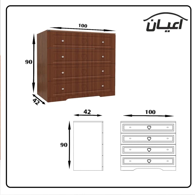 سرویس خواب یک نفره مدل FH474 طرح فانتزی سایز 90×200 سانتی متر مجموعه 4 عددی — تصویر ۸