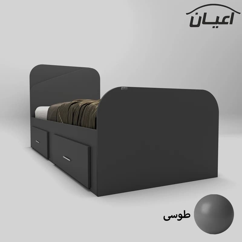 تخت خواب یکنفره مدل FH546 سایز 90×200 سانتی متر — تصویر ۳