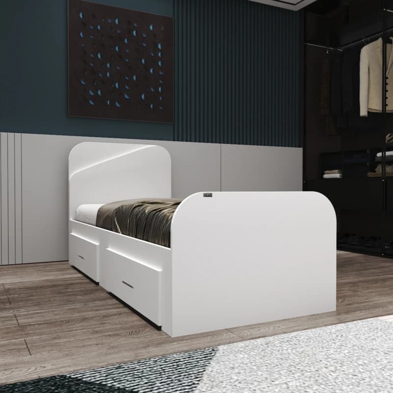 تخت خواب یکنفره مدل FH546 سایز 90×200 سانتی متر — تصویر ۲