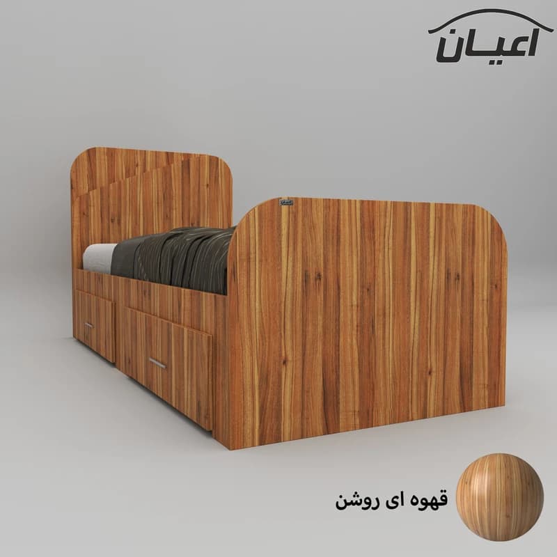 تخت خواب یکنفره مدل FH546 سایز 90×200 سانتی متر — تصویر ۹