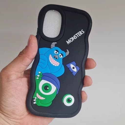 گارد گوشی Redmi 9t طرح عروسکی برجسته سالیوان رنگ مشکی کاور و قاب ردمی 9تی