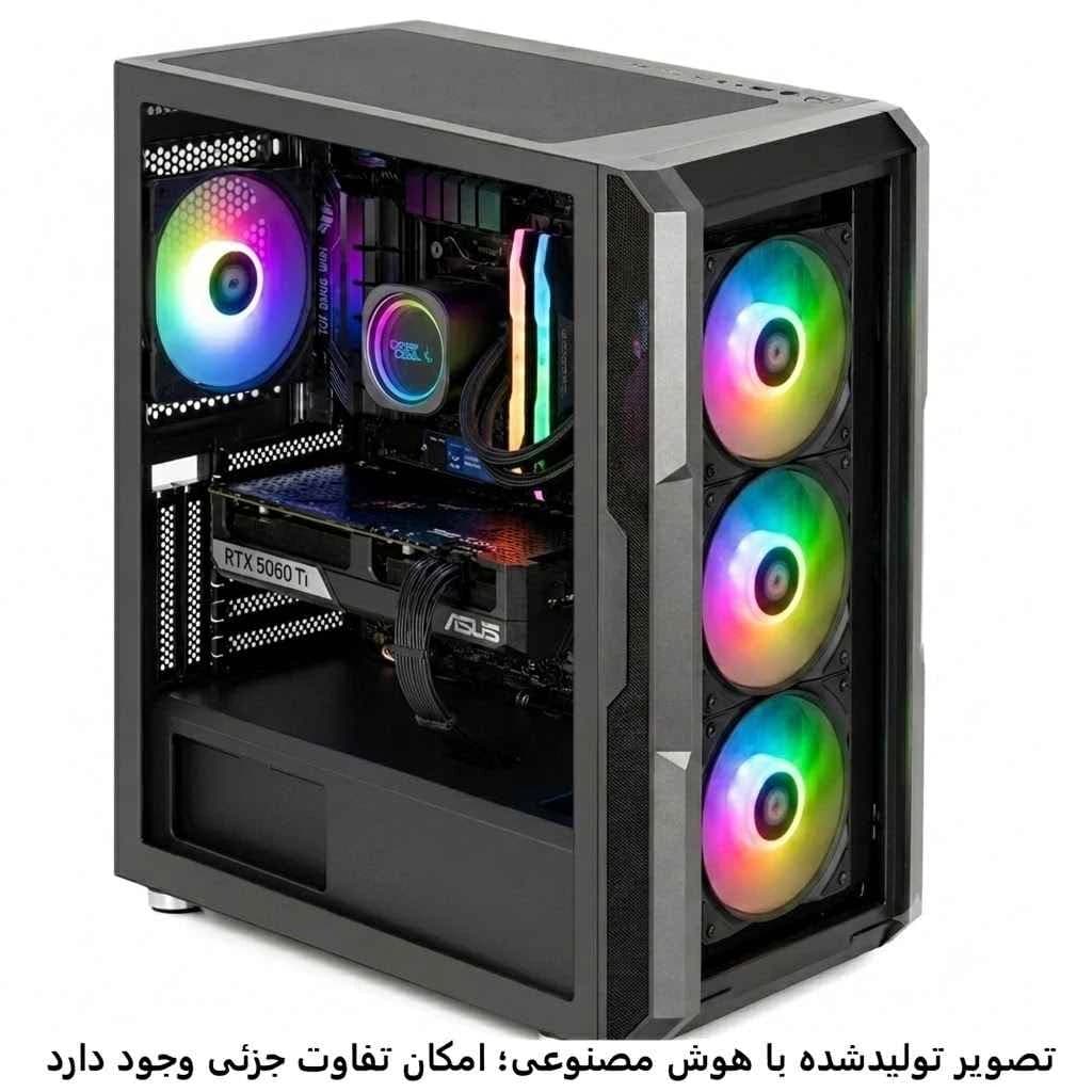 کیس اسمبل شده رندرینگ 14600KF- B760 WIFI- 32GB DDR5- SSD 1T- 5060 Ti 8GB کد RE002-1