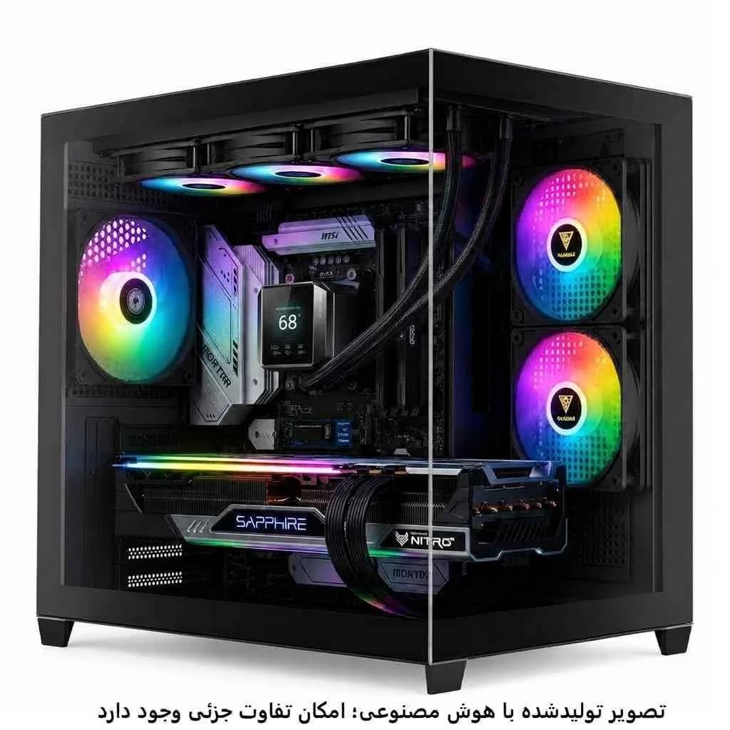کیس گیمینگ میان رده AMD 7600- b850m- 32GB DDR5- SSD 1T- 9070 16GB کد G022-1 — تصویر ۵
