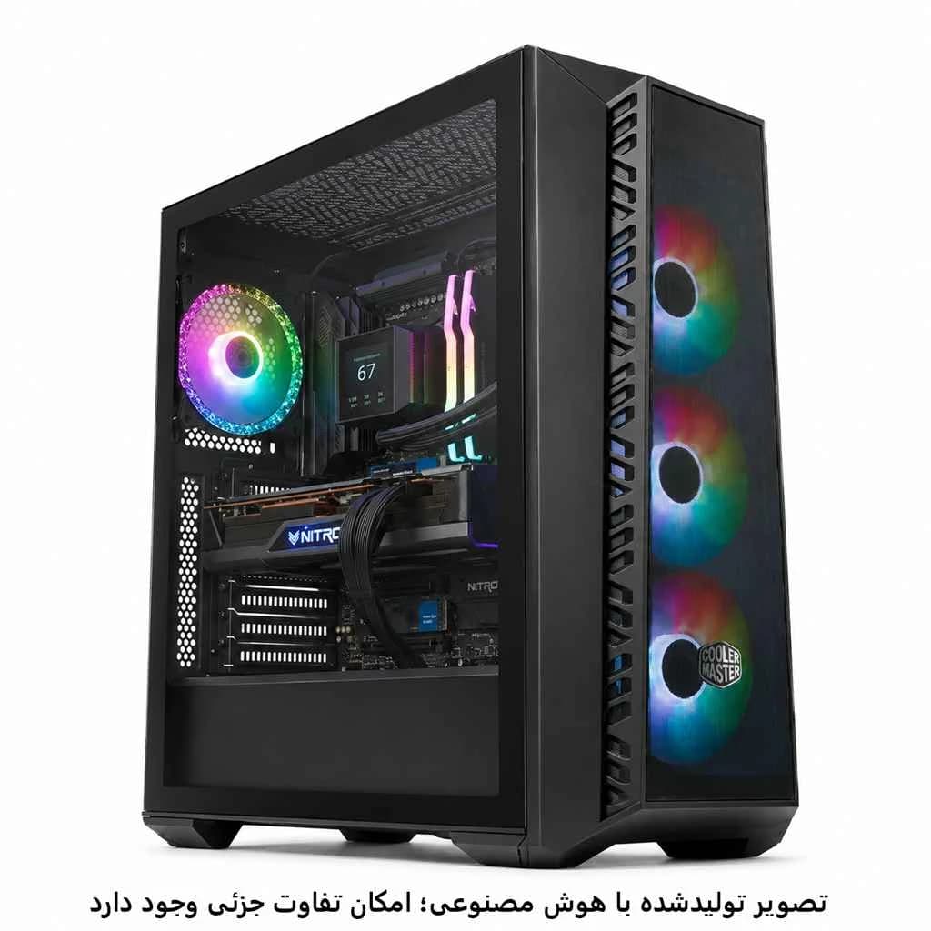 کیس گیمینگ میان رده AMD 7600- b850m- 32GB DDR5- SSD 1T- 9070 16GB کد G022-1