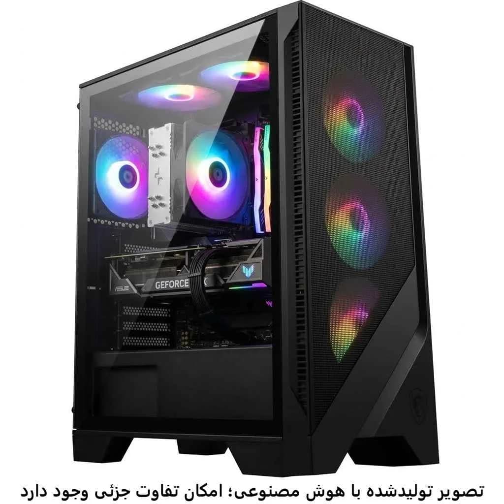 کیس گیمینگ میان رده i5 7600- b650 tuf plus wifi- 32GB DDR5- SSD 1TB- 5070 12GB کد G020-1 — تصویر ۵